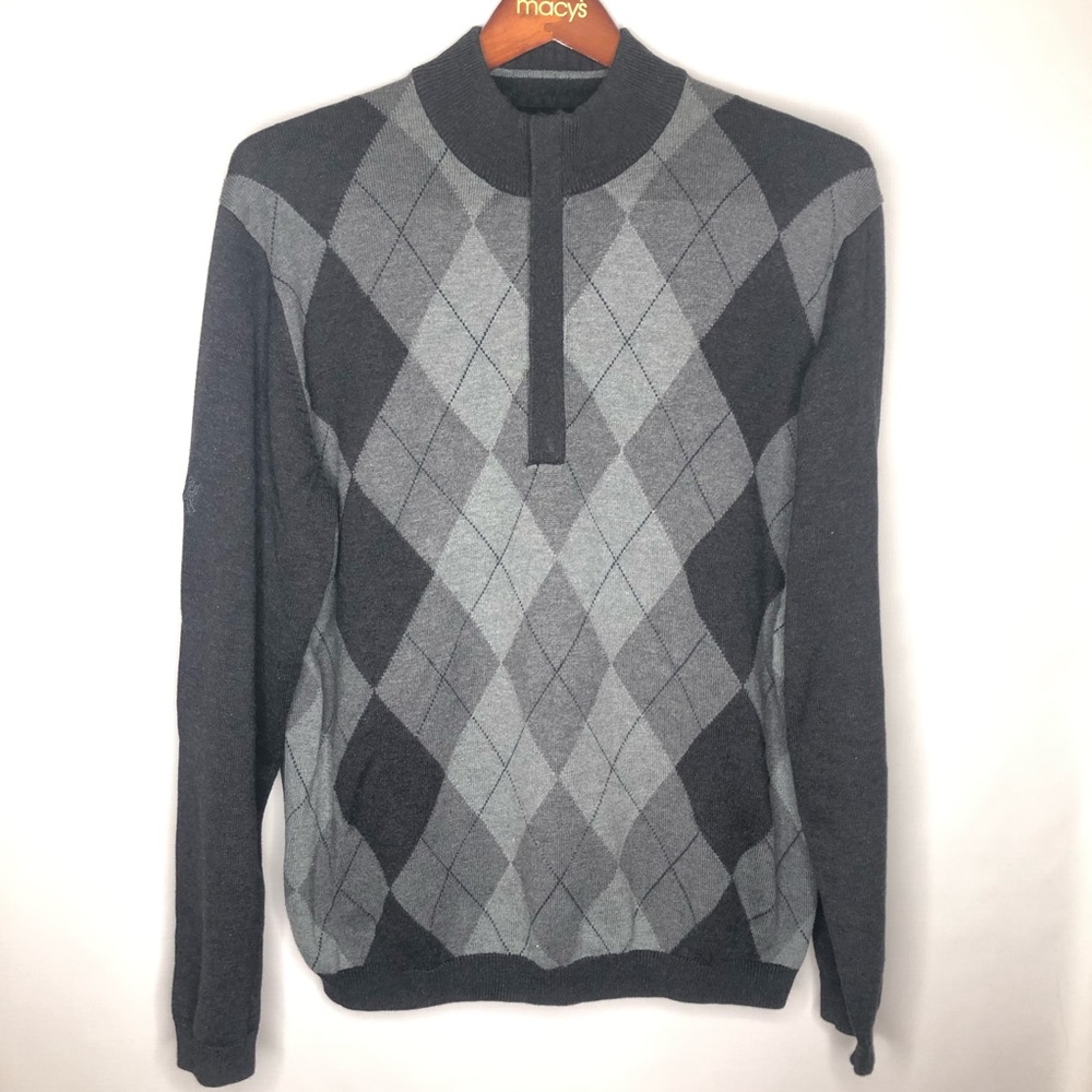 Ashworth Men’s Large Argyle Long Sleeve Sweater and Vest